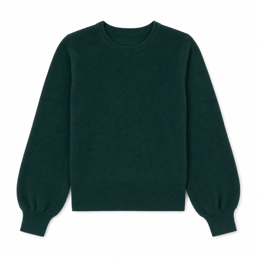 WHITE + WARREN Cotton Silk Knit Crewneck Sweater